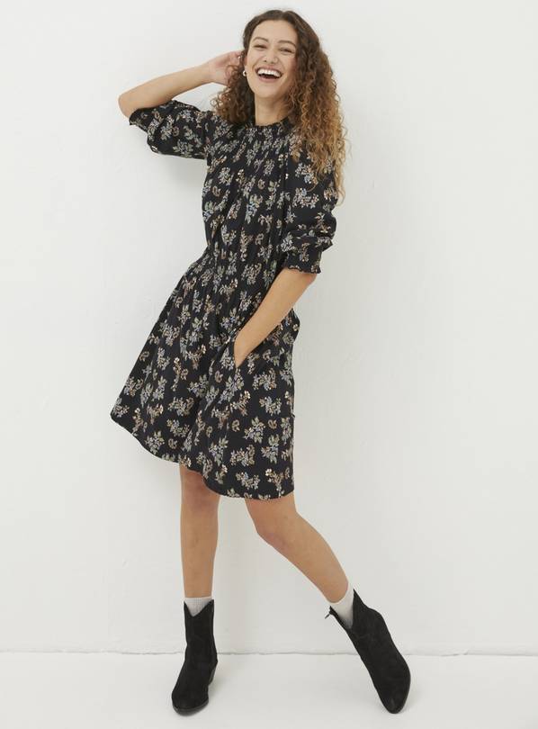 FATFACE Krishan Craft Floral Jersey Dress 16