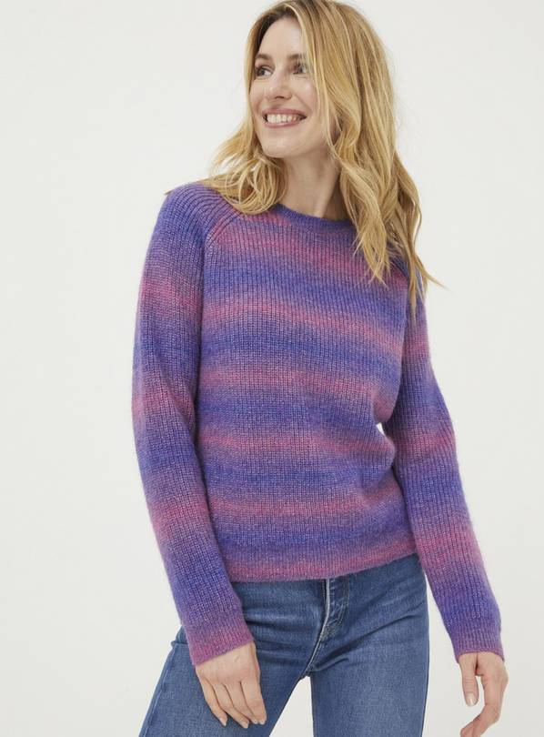 FATFACE Ombre Stripe Crew Jumper 8