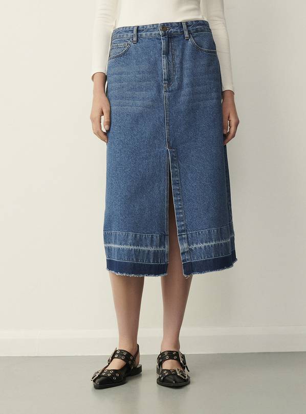 FINERY Kara Denim Skirt 10
