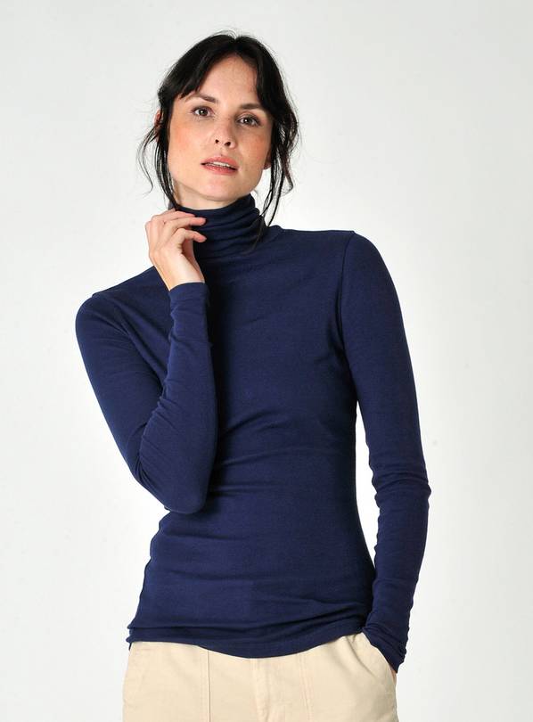 BURGS Agnes Jersey Roll Neck Top 14