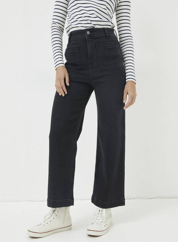 14+ Wide Leg Cropped Jeans