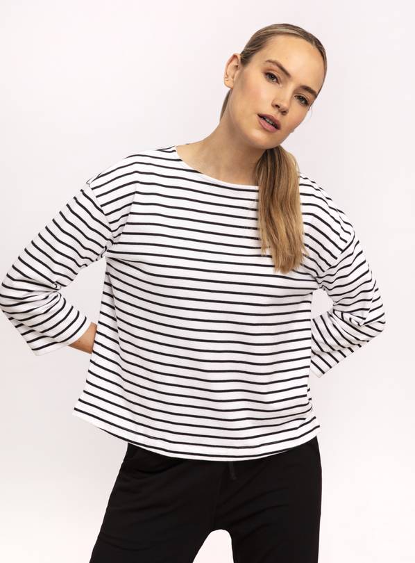 Buy THOUGHT The Fairtrade Organic Cotton Breton Top 12 | Tops | Tu