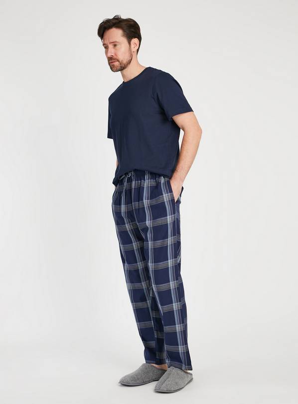 Buy Blue Stripe Navy Check Pyjama Bottom 2 Pack XXL Pyjamas Tu