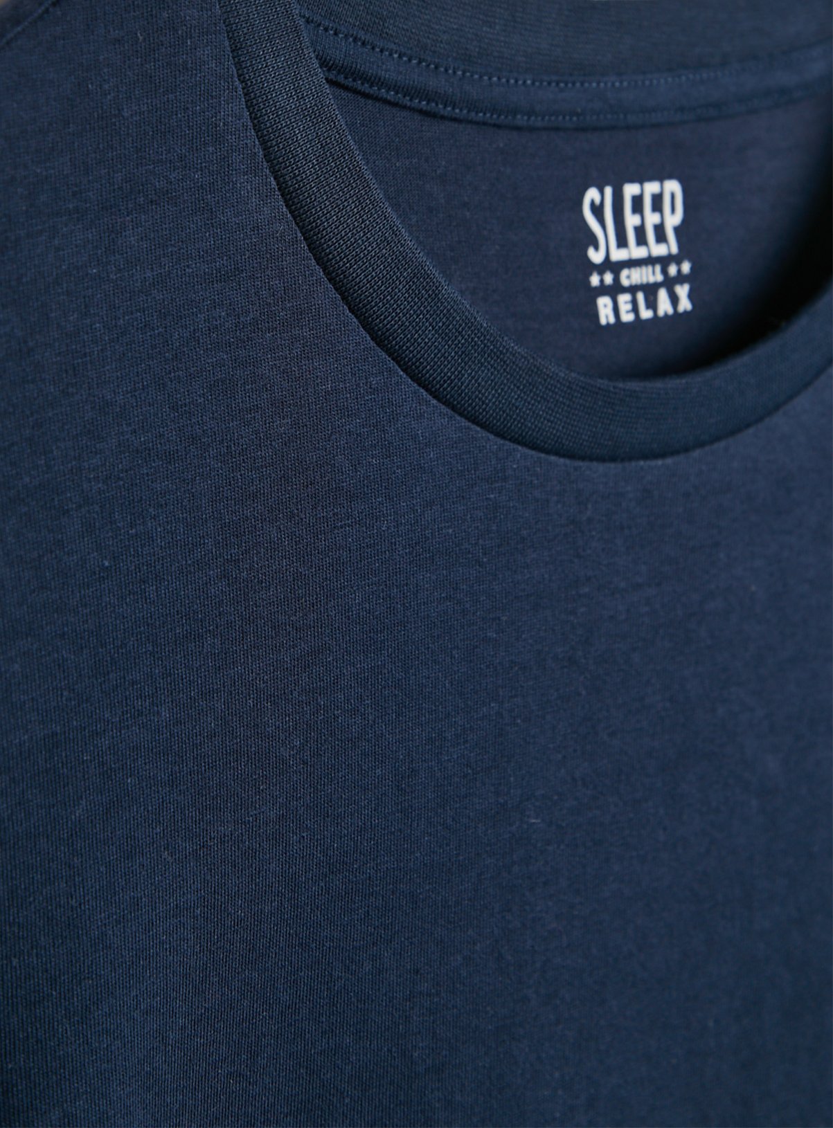 Navy & White Pyjama Top 2 Pack XL - Image 4 thumbnail