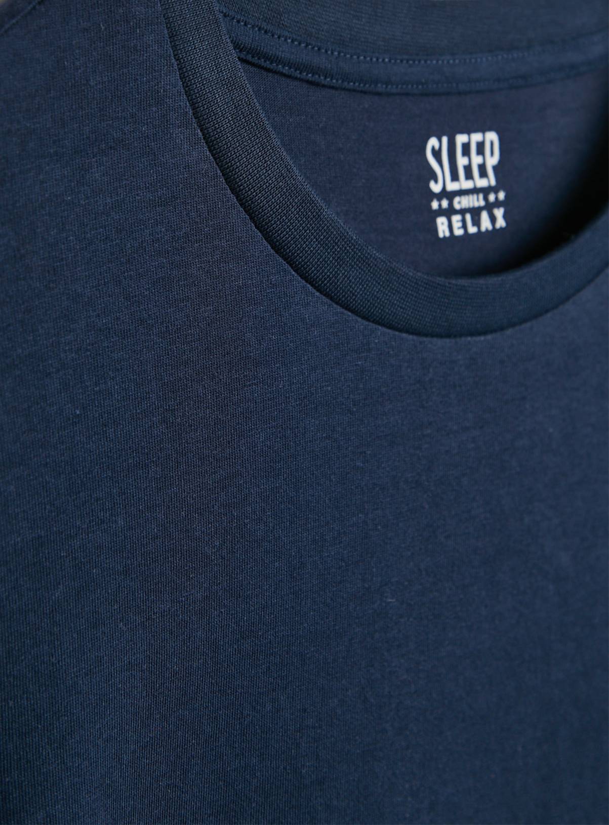 Navy & White Pyjama Top 2 Pack XL - Image 4