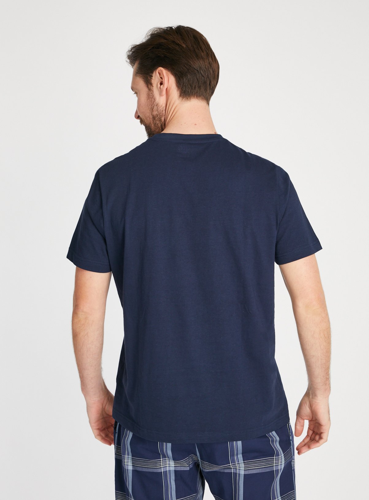Navy & White Pyjama Top 2 Pack XL - Image 5 thumbnail