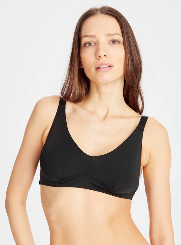 Buy Black Double Layer Non-Wire Lounge Bra 36C, Bras