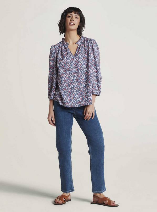 THOUGHT Kalina Hemp Printed Blouse 6