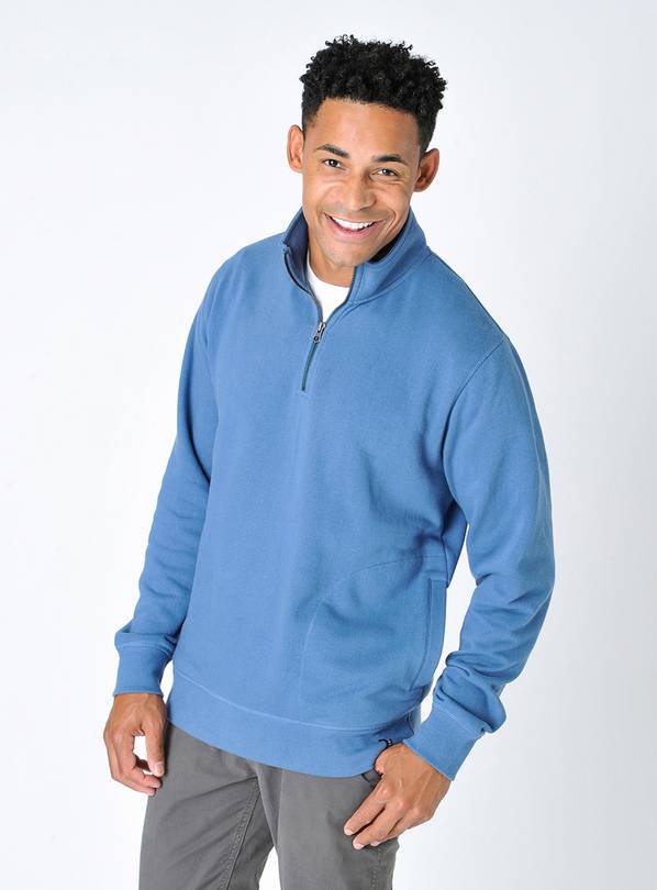 BURGS Torpoint Quarter Zip Front Sweater XL