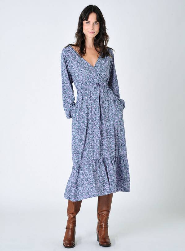 BURGS Harpford Wrap Jersey Dress 14