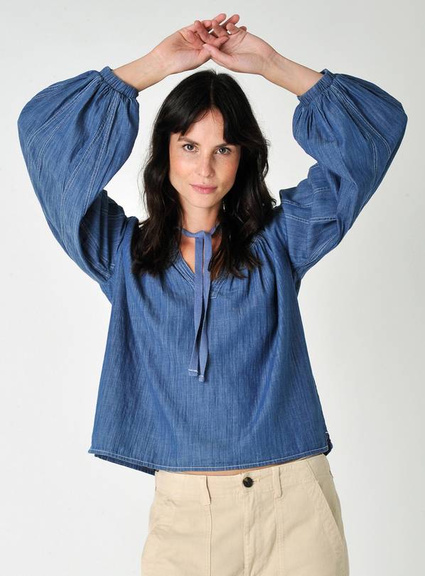 BURGS Temple Chambray Blouse 12
