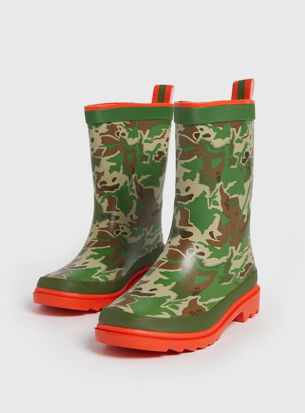 Kids hotsell camo wellies