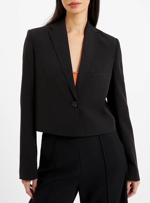 FRENCH CONNECTION Echo Crepe Blazer XL