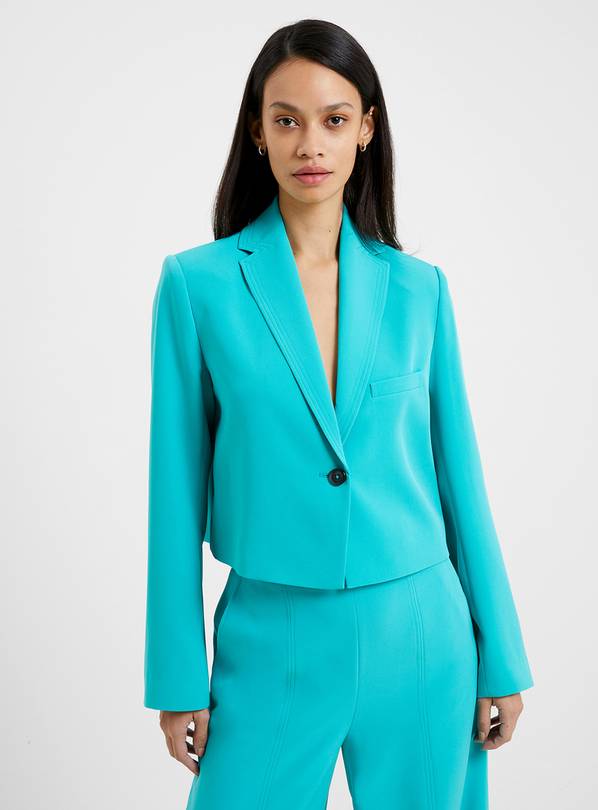 FRENCH CONNECTION Echo Crepe Blazer L