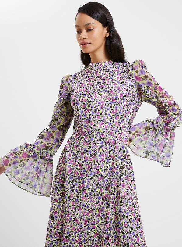 FRENCH CONNECTION Alezzia Ely Jacquard Mix Dress 16