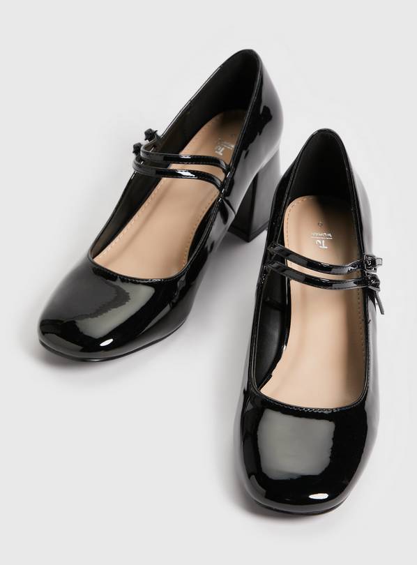 Black patent leather mary best sale jane pumps