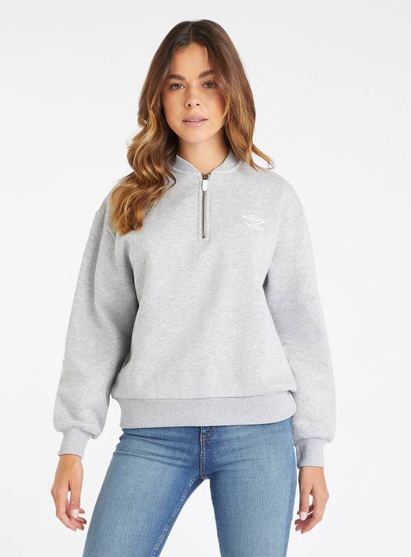 Buy UMBRO Core Womens Half Zip Sweatshirt S | Hoodies and sweatshirts | Tu