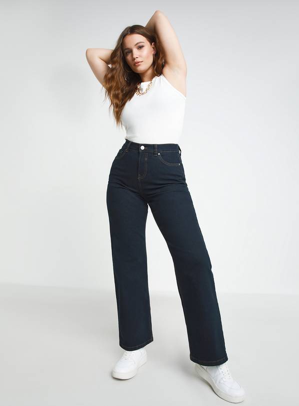 SIMPLY BE 24/7 Indigo Wide Leg Jean 10