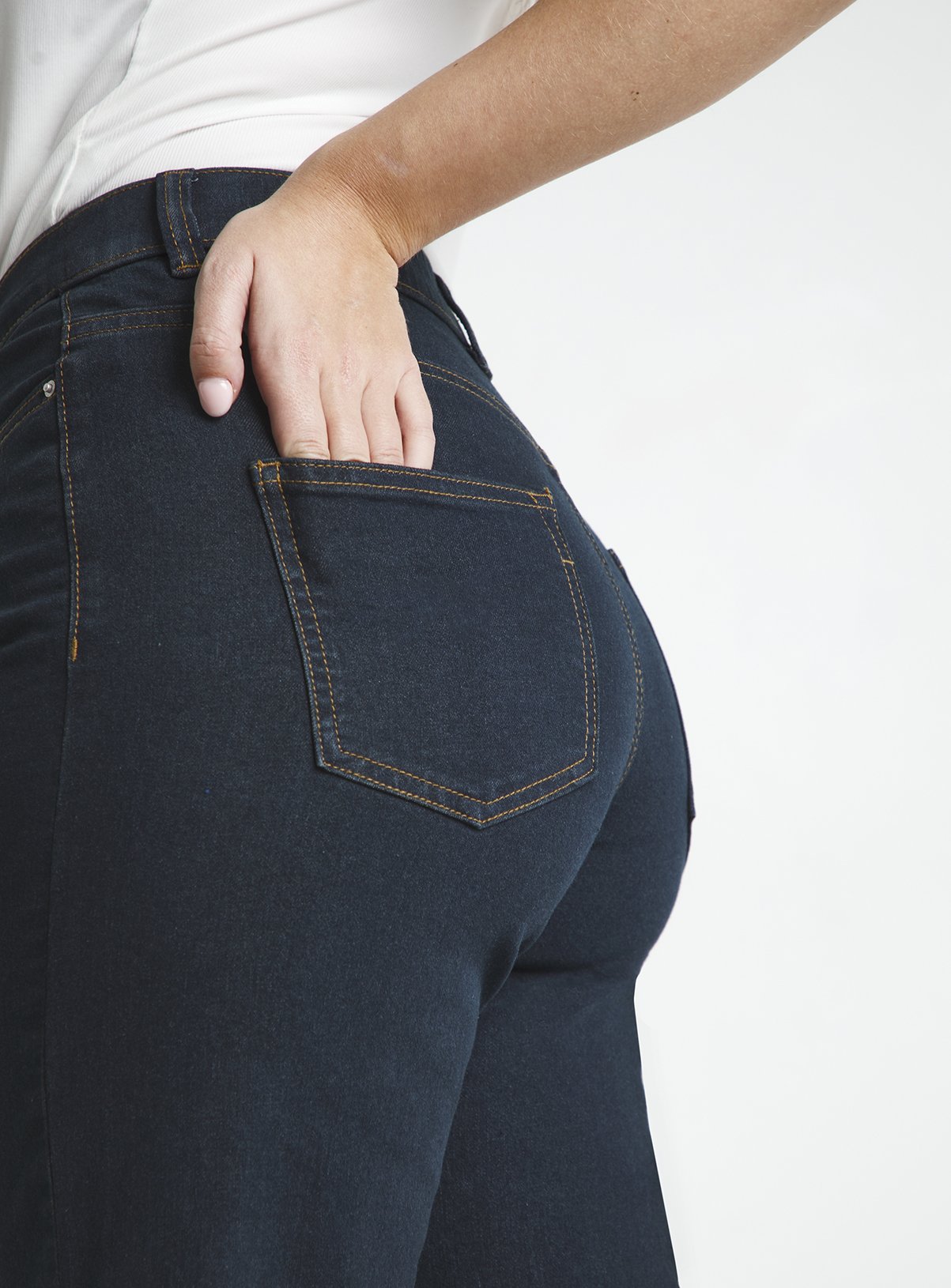 SIMPLY BE 24/7 Indigo Wide Leg Jean 14 - Image 5 thumbnail