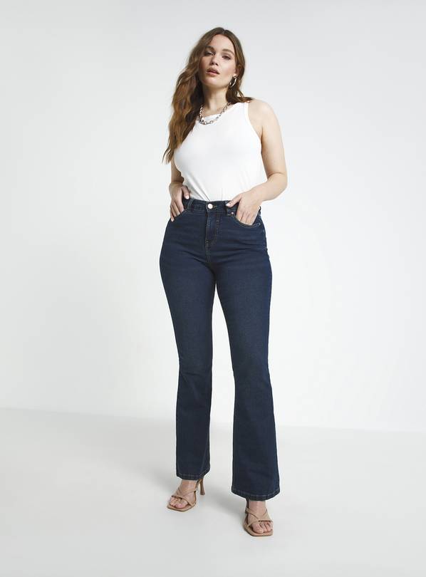 SIMPLY BE 24/7 Mid Blue Bootcut Jeans 32