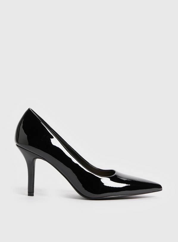 Buy Black Patent Court Heels 6 | Shoes | Argos