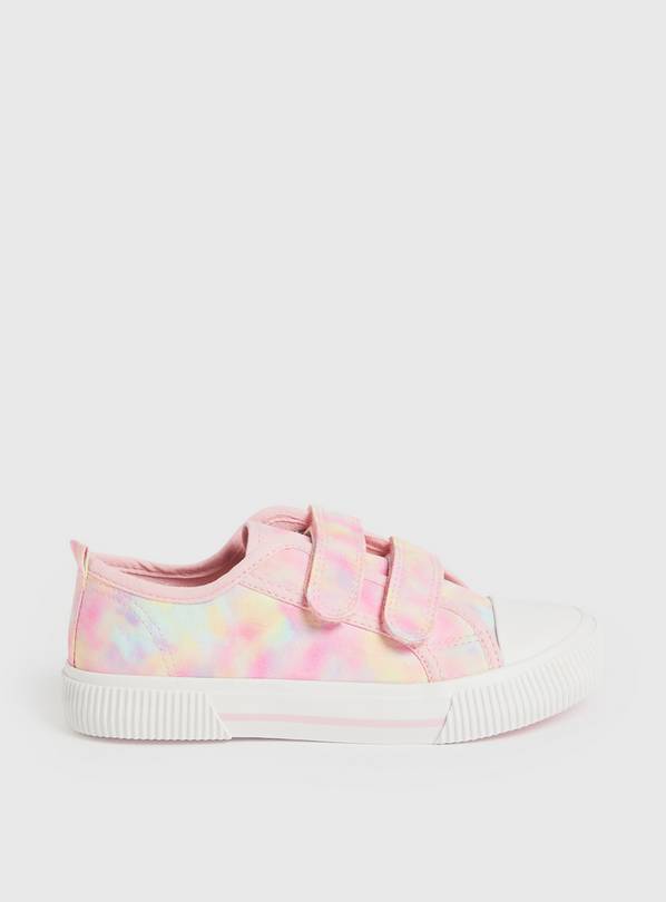 Buy Pink Tie-Dye Canvas Trainers 1 | Trainers | Tu