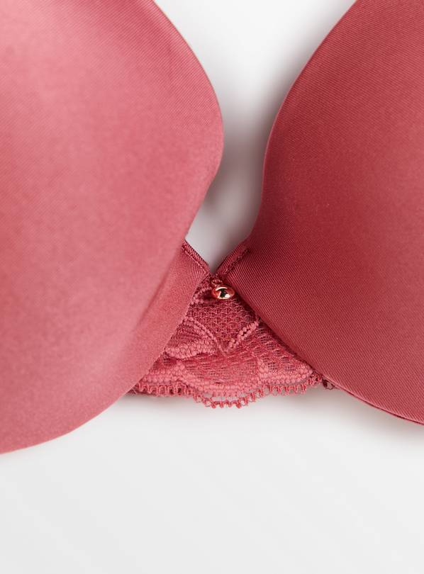Buy A-GG Pink Supersoft Lace Full Cup Padded Bra - 36A, Bras