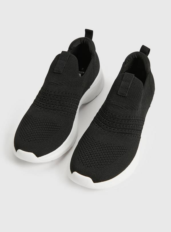 Knitted slip on sales trainers