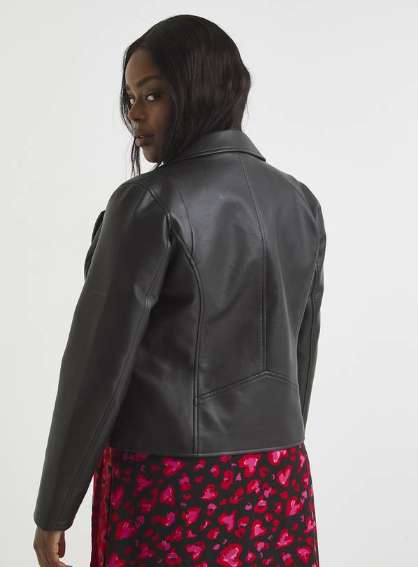 Tu leather 2025 biker jacket