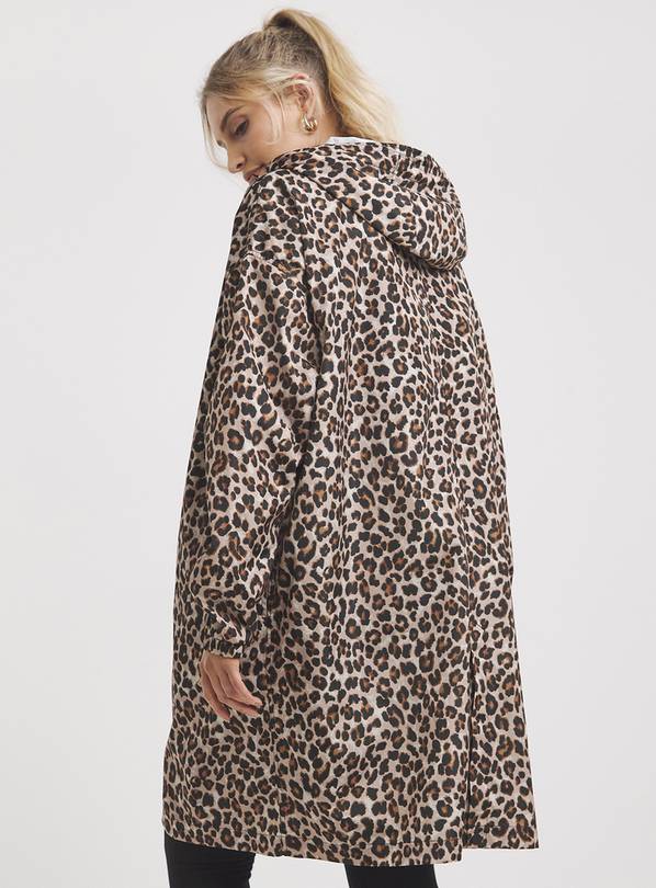 Leopard raincoat store with hood