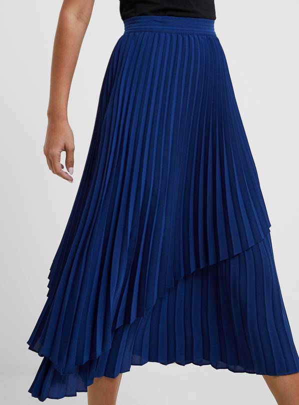 Tu navy hotsell pleated skirt