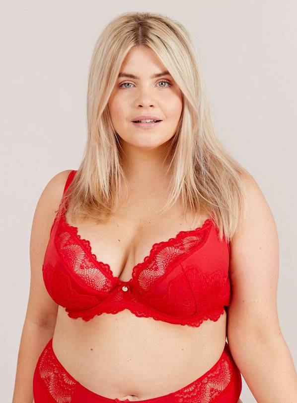 OOLA LINGERIE Fan Lace Half Pad Bra 38FF