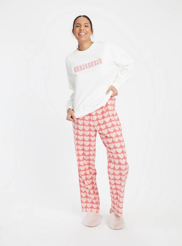 MAMA Before & After Pajamas - Light pink/striped - Ladies