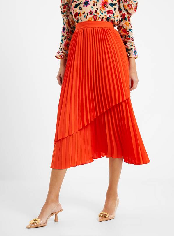 Tu red pleated on sale skirt