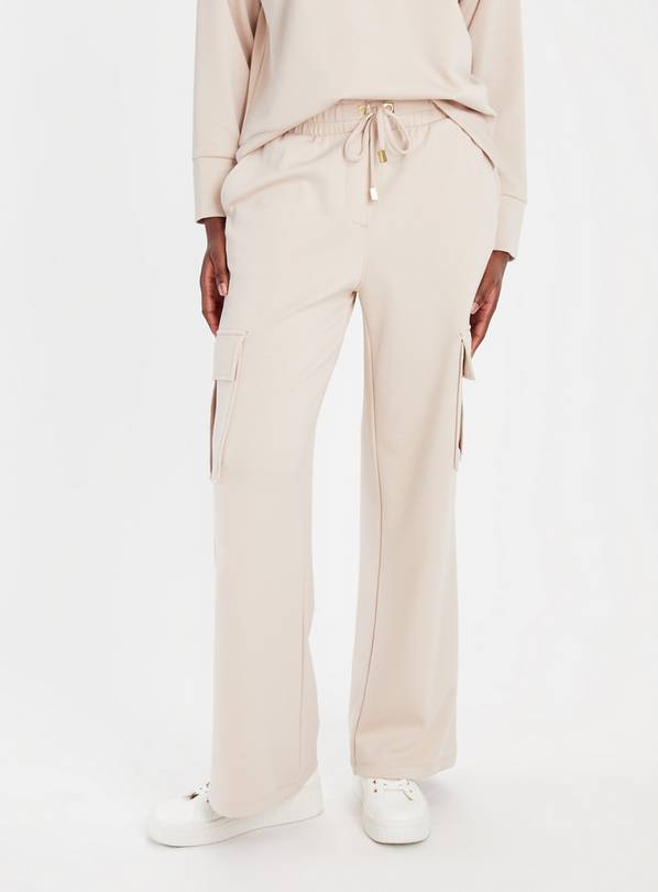 Stone Wide Leg Coord Cargo Jogger 24