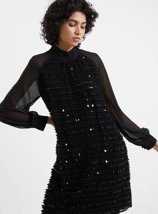 FRENCH CONNECTION Carina Embellished Dress XS