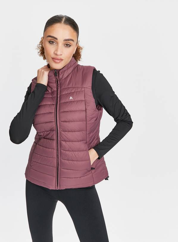 Active Plum Padded Gilet L