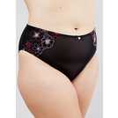 Buy OOLA LINGERIE Embroidery High Waist Light Control Brief 14-16, Knickers