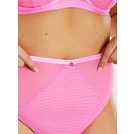 Buy OOLA LINGERIE Spot Mesh High Waist Brief 22-24, Knickers