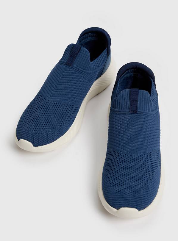 Blue slip cheap on trainers