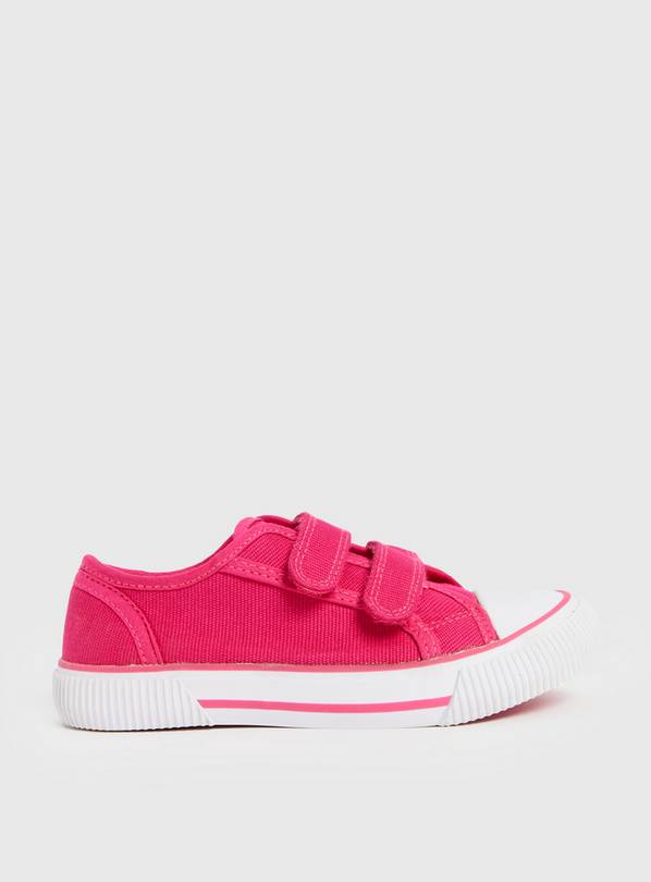 Pink canvas pumps best sale