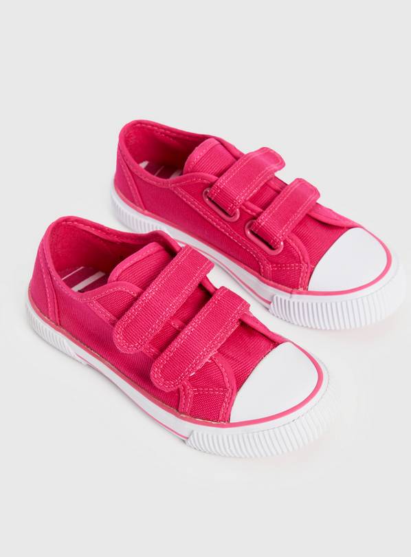 Pink best sale canvas trainers