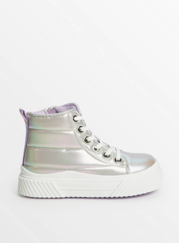 Quilted high top store sneakers