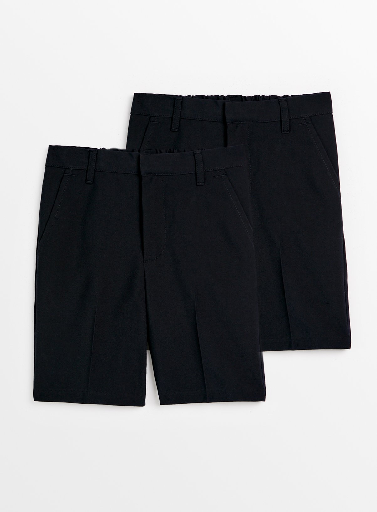 Navy Navy Classic School Shorts 2 Pack (8 Years) - Tu by Sainsbury's