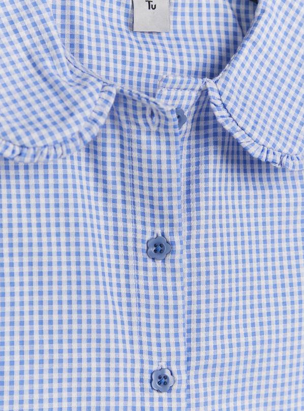 Blue gingham sales school blouse