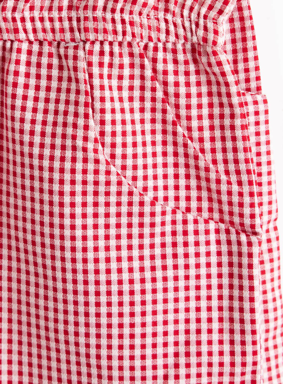 2 Pack Red Gingham Playsuits 11 years - Image 5