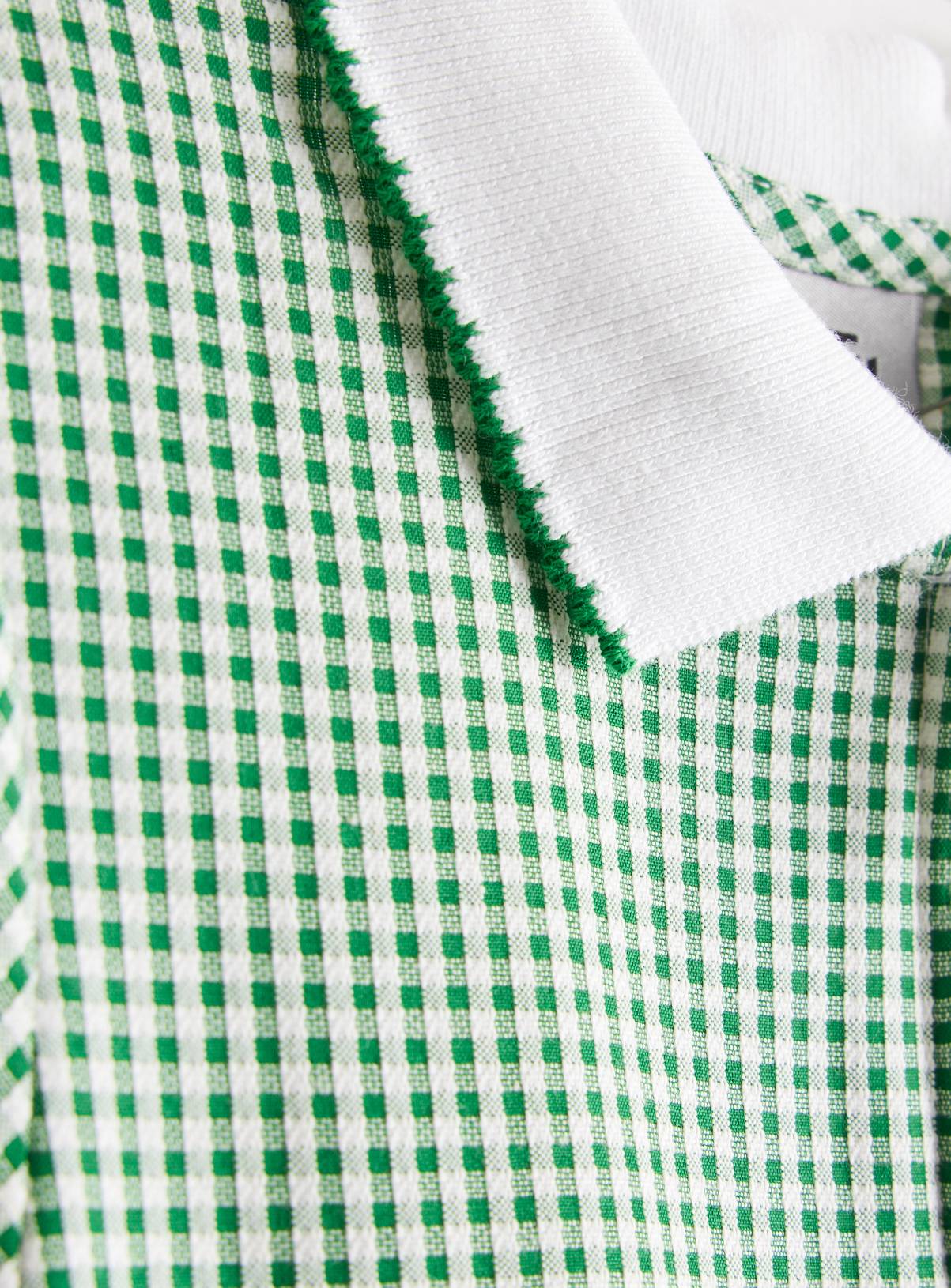 Green Gingham School Playsuits 2 Pack  11 years - Image 3