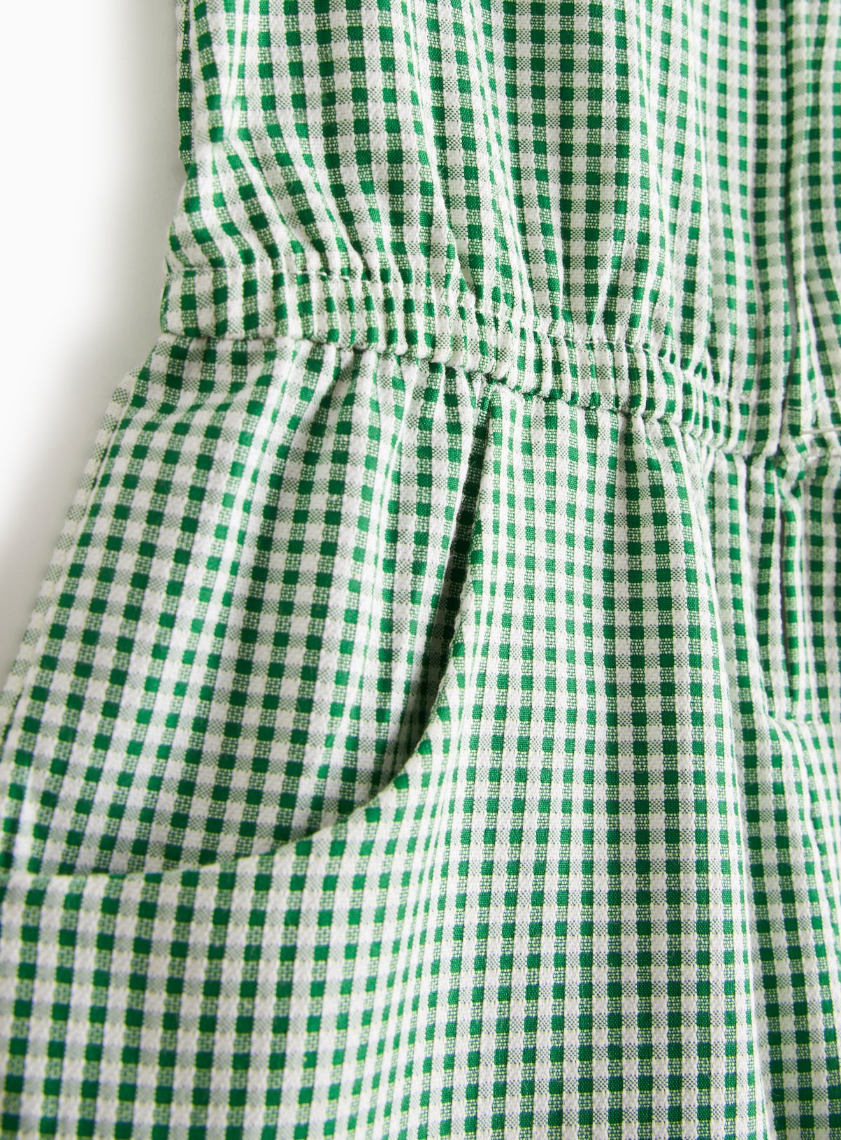 Green Gingham School Playsuits 2 Pack  11 years - Image 4 thumbnail