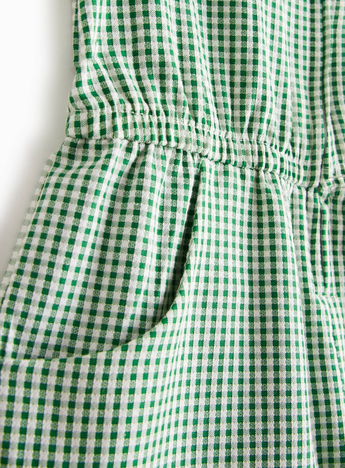 Green Gingham School Playsuits 2 Pack  11 years - Image 4