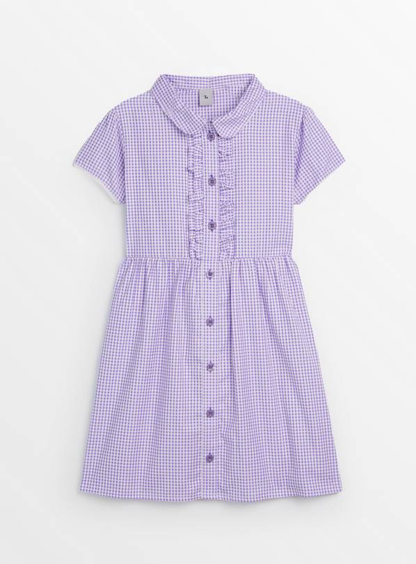 Generous fit shop gingham school dress